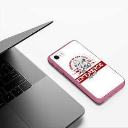 Чехол iPhone 7/8 матовый Extreme sport, цвет: 3D-малиновый — фото 2