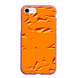 Чехол iPhone 7/8 матовый Оранжевый мотив