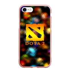 Чехол iPhone 7/8 матовый Dota allgame, цвет: 3D-светло-розовый