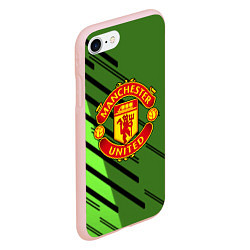 Чехол iPhone 7/8 матовый ФК Манчестер Юнайтед спорт, цвет: 3D-светло-розовый — фото 2