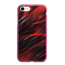 Чехол iPhone 7/8 матовый Красный шторм, цвет: 3D-малиновый
