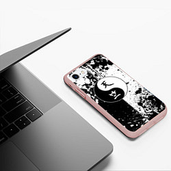 Чехол iPhone 7/8 матовый Знак поднебесья - токийские мстители, цвет: 3D-светло-розовый — фото 2