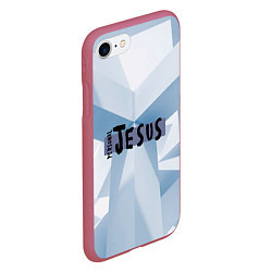 Чехол iPhone 7/8 матовый Personal Jesus by Depeche Mode, цвет: 3D-малиновый — фото 2