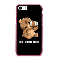 Чехол iPhone 7/8 матовый Coffee first