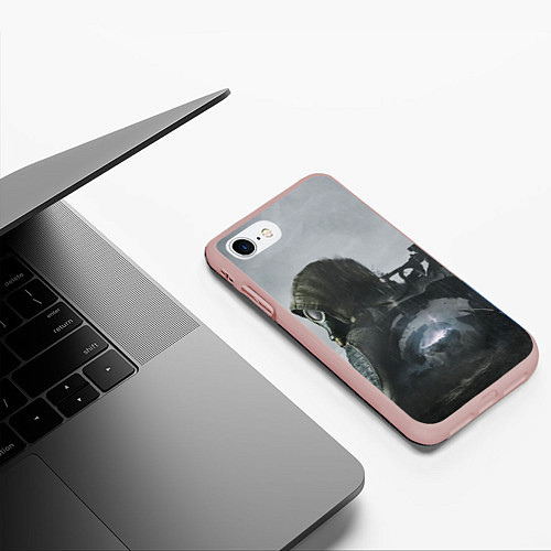Чехол iPhone 7/8 матовый STALKER 2 одиночка постер / 3D-Светло-розовый – фото 3