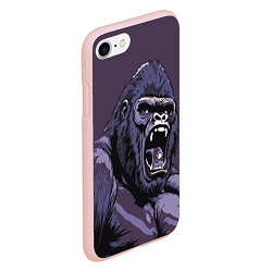 Чехол iPhone 7/8 матовый Lord of the Jungle, цвет: 3D-светло-розовый — фото 2