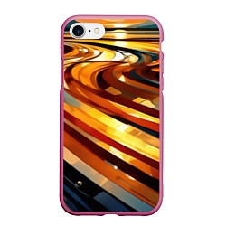 Чехол iPhone 7/8 матовый Абстрактная дорога, цвет: 3D-малиновый