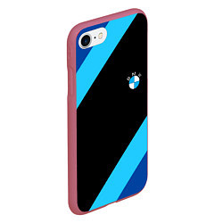 Чехол iPhone 7/8 матовый BMW line, цвет: 3D-малиновый — фото 2
