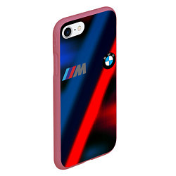 Чехол iPhone 7/8 матовый BMW sport абстракция, цвет: 3D-малиновый — фото 2