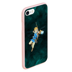 Чехол iPhone 7/8 матовый Zelda the game, цвет: 3D-светло-розовый — фото 2