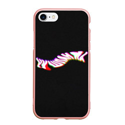 Чехол iPhone 7/8 матовый Чушпанка волна, цвет: 3D-светло-розовый