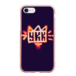 Чехол iPhone 7/8 матовый УКК плёнка, цвет: 3D-светло-розовый