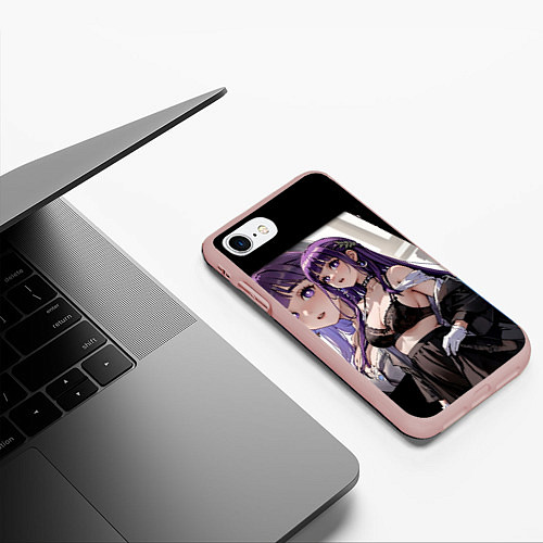 Чехол iPhone 7/8 матовый Ферн из аниме фриерен / 3D-Светло-розовый – фото 3