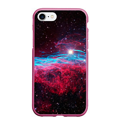 Чехол iPhone 7/8 матовый Uy scuti star - neon space, цвет: 3D-малиновый