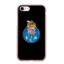 Чехол iPhone 7/8 матовый Porto fc club, цвет: 3D-светло-розовый