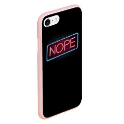 Чехол iPhone 7/8 матовый Nope - neon, цвет: 3D-светло-розовый — фото 2