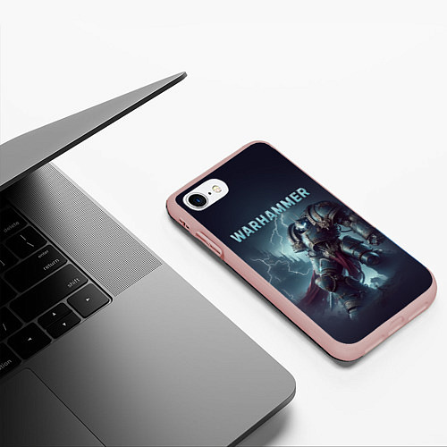 Чехол iPhone 7/8 матовый Warhammer - game / 3D-Светло-розовый – фото 3
