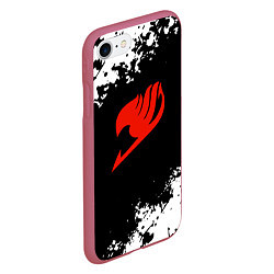Чехол iPhone 7/8 матовый Fairy Tail japan anime, цвет: 3D-малиновый — фото 2