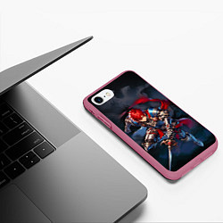 Чехол iPhone 7/8 матовый Sousou no Frieren - Stark, цвет: 3D-малиновый — фото 2