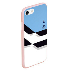 Чехол iPhone 7/8 матовый Tottenham sport geometry, цвет: 3D-светло-розовый — фото 2