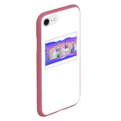 Чехол iPhone 7/8 матовый Розовое будущее, цвет: 3D-малиновый — фото 2