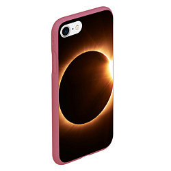 Чехол iPhone 7/8 матовый Полнолуние, цвет: 3D-малиновый — фото 2