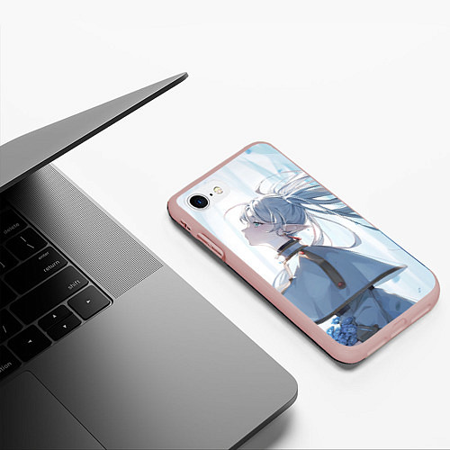 Чехол iPhone 7/8 матовый Sousou no Frieren Фрирен beautiful / 3D-Светло-розовый – фото 3