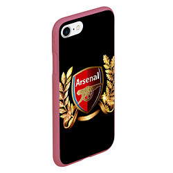 Чехол iPhone 7/8 матовый Arsenal, цвет: 3D-малиновый — фото 2