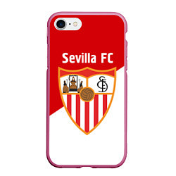 Чехол iPhone 7/8 матовый Sevilla FC, цвет: 3D-малиновый