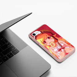 Чехол iPhone 7/8 матовый Ошино Шинобу, цвет: 3D-светло-розовый — фото 2