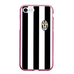 Чехол iPhone 7/8 матовый Juventus: Vidal, цвет: 3D-малиновый