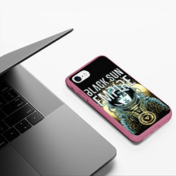 Чехол iPhone 7/8 матовый Black Sun Empire, цвет: 3D-малиновый — фото 2