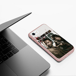 Чехол iPhone 7/8 матовый Walking Hunters, цвет: 3D-светло-розовый — фото 2