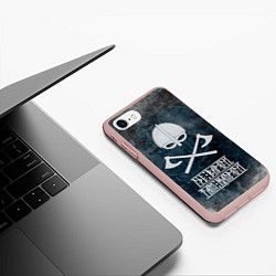 Чехол iPhone 7/8 матовый Где варяги, там напряги, цвет: 3D-светло-розовый — фото 2