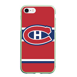 Чехол iPhone 7/8 матовый Montreal Canadiens цвета 3D-салатовый — фото 1