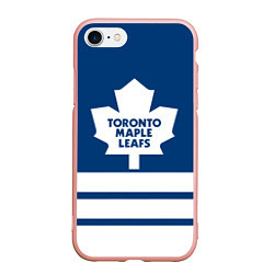 Чехол iPhone 7/8 матовый Toronto Maple Leafs, цвет: 3D-светло-розовый