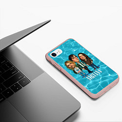 Чехол iPhone 7/8 матовый Nirvana: Water, цвет: 3D-светло-розовый — фото 2