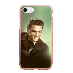 Чехол iPhone 7/8 матовый Elvis Young, цвет: 3D-светло-розовый