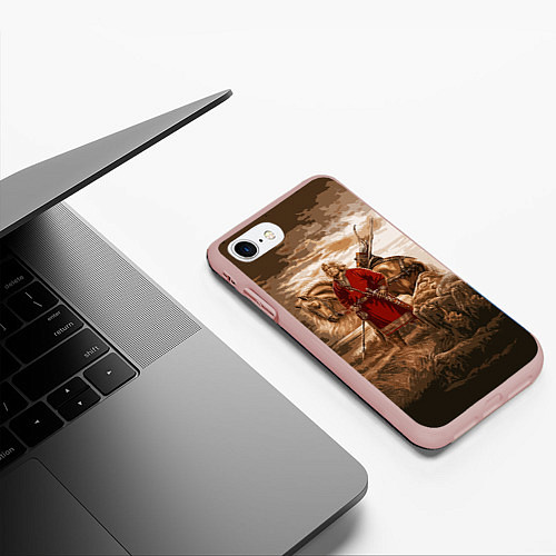 Чехол iPhone 7/8 матовый Русь священная / 3D-Светло-розовый – фото 3