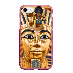 Чехол iPhone 7/8 матовый Фараон, цвет: 3D-малиновый