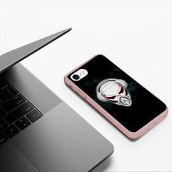 Чехол iPhone 7/8 матовый Пиратская станция, цвет: 3D-светло-розовый — фото 2