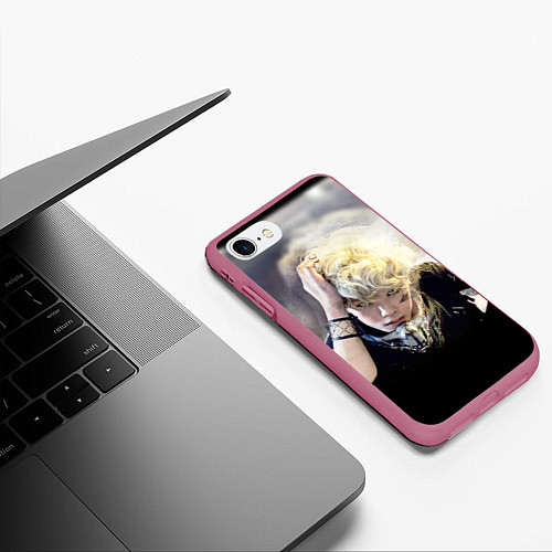 Чехол iPhone 7/8 матовый B.A.P / 3D-Малиновый – фото 3
