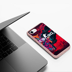 Чехол iPhone 7/8 матовый CS:GO Beast AWP, цвет: 3D-светло-розовый — фото 2