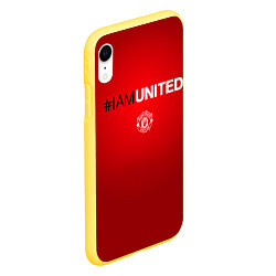 Чехол iPhone XR матовый I am United, цвет: 3D-желтый — фото 2