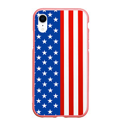 Чехол iPhone XR матовый American Patriot, цвет: 3D-баблгам