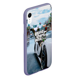 Чехол iPhone XR матовый GTA цвета 3D-серый — фото 2