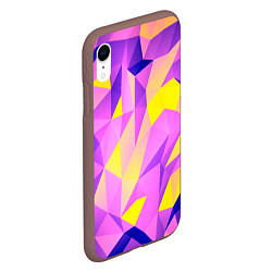 Чехол iPhone XR матовый Texture, цвет: 3D-коричневый — фото 2