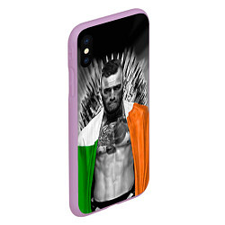 Чехол iPhone XS Max матовый McGregor: Boxing of Thrones, цвет: 3D-сиреневый — фото 2