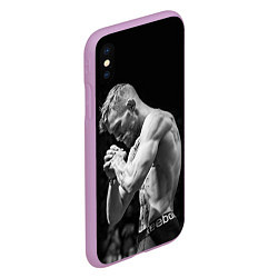 Чехол iPhone XS Max матовый Conor McGregor: Mono, цвет: 3D-сиреневый — фото 2