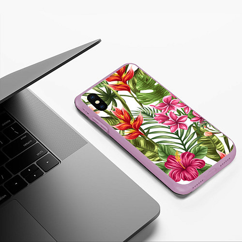 Чехол iPhone XS Max матовый Фэшн 6 / 3D-Сиреневый – фото 3